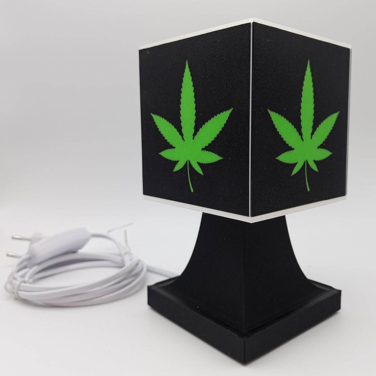 Design-Lampe "Hanflogo" - im Bundle mit Leuchtmittel warmweiß