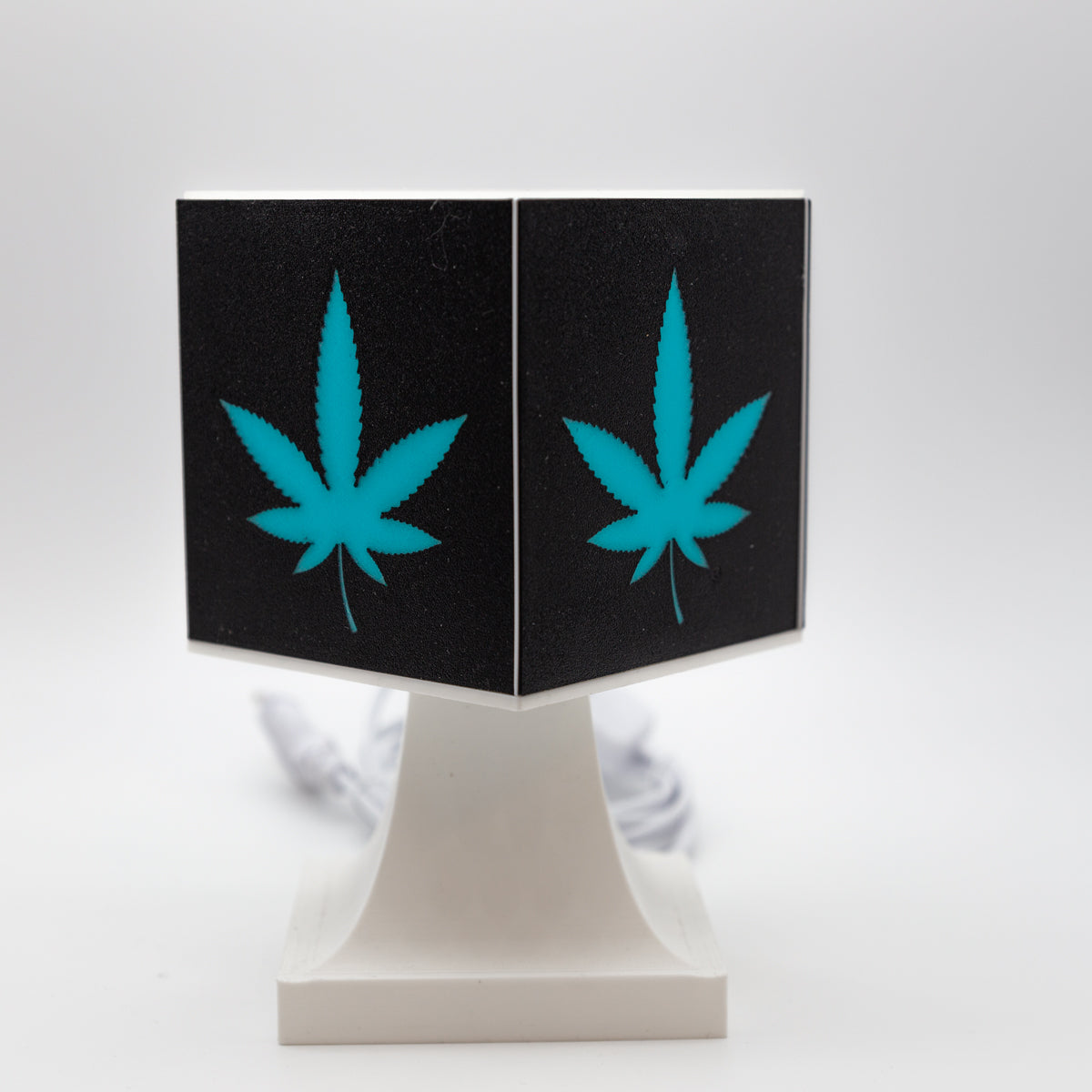 Design-Lampe "Hanflogo" - im Bundle mit Leuchtmittel warmweiß