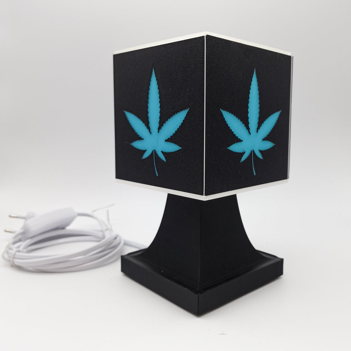 Design-Lampe "Hanflogo" - im Bundle mit Leuchtmittel warmweiß