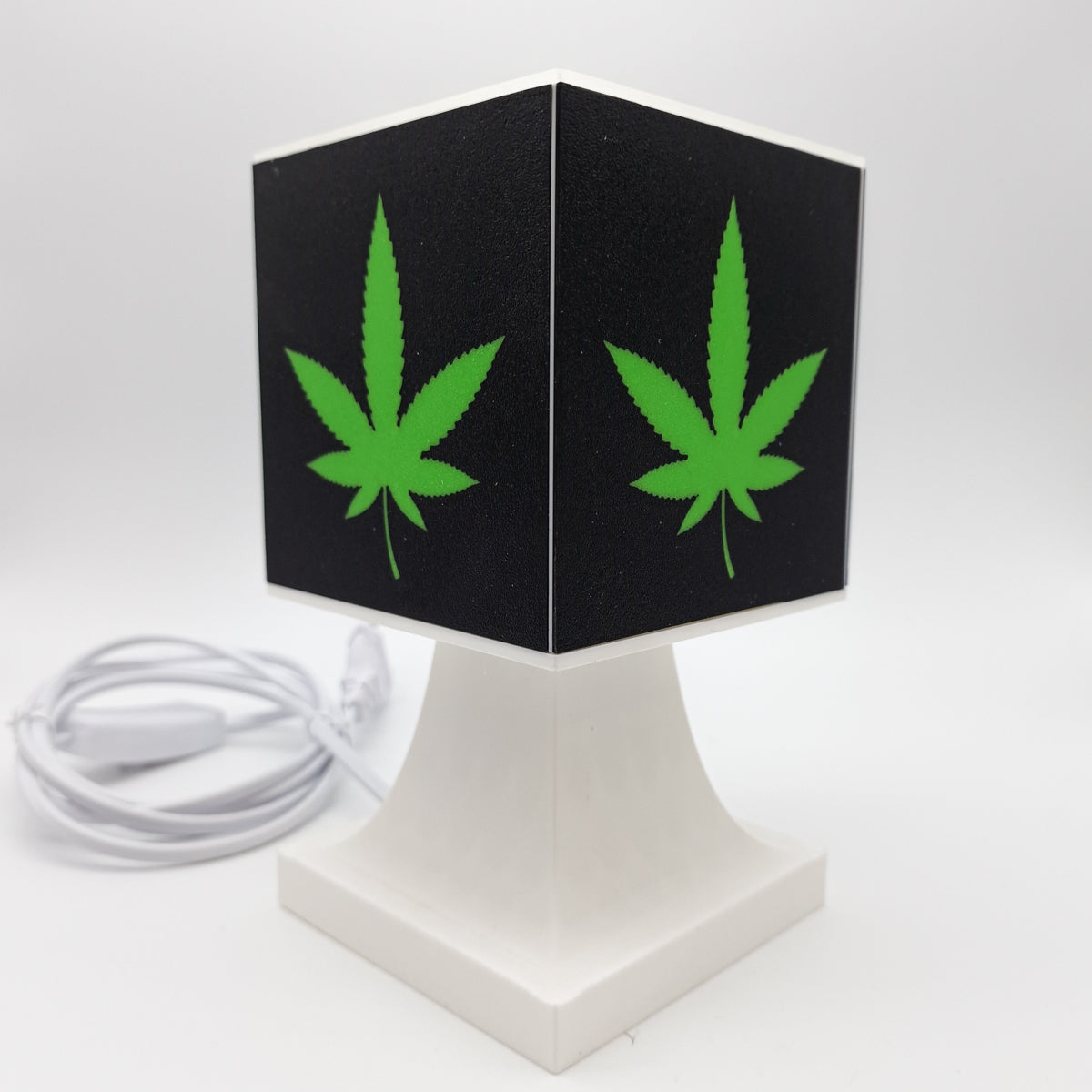 Design-Lampe "Hanflogo" - im Bundle mit Leuchtmittel warmweiß